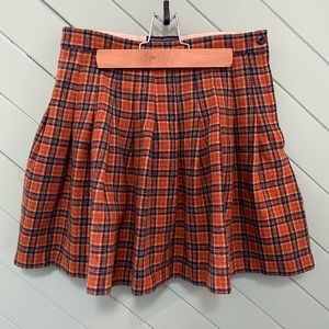 Plaid Abercrombie & Fitch Mini Skirt 100% Wool